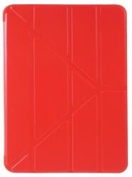  Origami összehajtható PU bőr pénztárca tok iPad Air (2020)/Air (2022) tablethez - piros (101124388B)