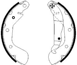 Bosch 0 986 487 614 Fékpofák készlet