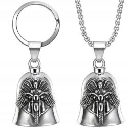  Motorkerékpár Bell kulcstartó nyaklánc medál 2 db