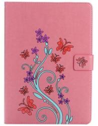  Pillangó PU bőr tok iPad Air készülékhez - rózsaszín (10117995C)