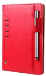  Standy PU bőr tok rekeszekkel iPad mini 4 készülékhez - piros színben (10117473C)