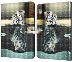  Patte záró tok a Lenovo Tab P11 Pro-hoz - macska és tigris tükörkép (101804701C)