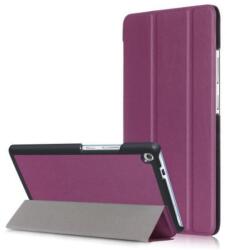  Háromrétegű, pattintható PU bőr tok Lenovo Tab 3 7 Plus-hoz - lila (10180820I)