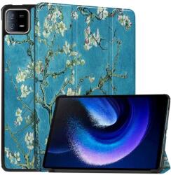  Nyomtatás intelligens záró tok Xiaomi Pad 6 - fehér virágok (660203166G)