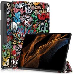  Nyomtatás intelligens záró tok Samsung Galaxy Tab S9 Ultra/Tab S10 Ultra - graffiti (660203795A)