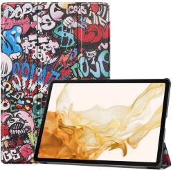  Nyomtatás intelligens záró tok Samsung Galaxy Tab S9+/Tab S10+ - graffiti (660203821D)