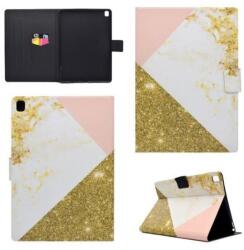  Modern PU bőr tok állvány funkcióval iPad Pro 9.7 készülékhez - fehér és arany színben (10118343B)