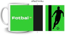  Fehér kerámia bögre 330ml képpel - foci (HRNEK-90X82-BILY-546)