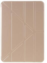  Origami összecsukható PU bőr pénztárca tok iPad Air (2020)/Air (2022) tablethez - világosbarna színben (101124388C)