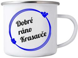  Fehér bádogbögre 380ml képpel - jó reggelt szépfiú (HRNEK-PLECH-80X87-426)