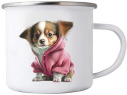  Fehér bögre 380ml képpel - csivava pulóverben (HRNEK-PLECH-80X87-326)