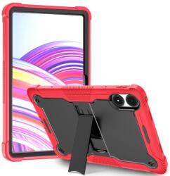  Kick tartós hibrid tok Xiaomi Redmi Pad Pro 4G/5G-hez - piros/fekete (6602006857B)