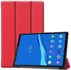  Pozicionáló PU bőr táblagép tok Lenovo Tab M10 Plus TB-X606F/X/V - piros (101803416C)