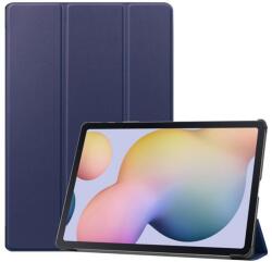  Állítható PU bőr táblagép tok Samsung Galaxy Tab S7 Plus - tengerészkék (101228803B)