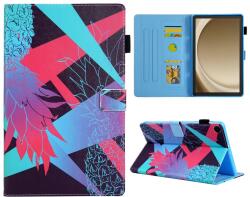  Stílusos, intelligens záró tok Samsung Galaxy Tab A11+/Tab A9+ - színes ananász (660204793C)