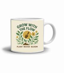  Fehér kerámia bögre 330ml képpel - nőj az áramlással (HRNEK-90X82-BILY-26)