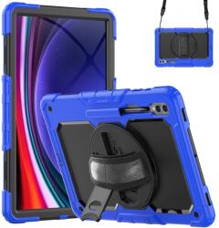  Rúgásálló borítás kézi fogantyúval Samsung Galaxy Tab S9 Ultra/Tab S10 Ultra - kék (660204120F)