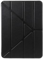  Origami összecsukható PU bőr pénztárca tok tablethez iPad Air (2020)/Air (2022) - fekete (101124388A)
