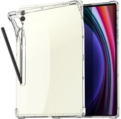  Átlátszó zselés tok megerősített sarkokkal Samsung Galaxy Tab S9 FE+ készülékhez - átlátszó (660204482A)