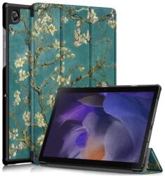  Patty okos pozicionálható tok tablethez Samsung Galaxy Tab A8 10.5 (2021) - fehér virágok (101243493F)