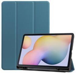  Pozicionáló intelligens PU bőr táblagép tok Samsung Galaxy Tab S8 - sötétkék (101229132E)
