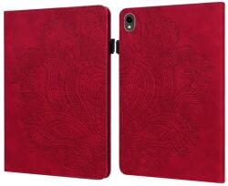  Virágok záródó tok Samsung Galaxy Tab S9 FE/Tab S10 FE - piros (660204021B)