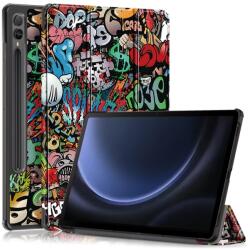  Nyomtatás intelligens záró tok Samsung Galaxy Tab S9 FE+ - graffiti (660204456F)