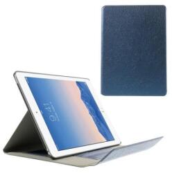  Luxus PU bőr tok textúrával iPad Air 2 készülékhez - sötétkék (11020576H)