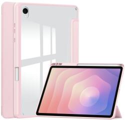  Tok okos záródó tok fix hátlappal Samsung Galaxy Tab S11 készülékhez - rózsaszín (6602010137F)
