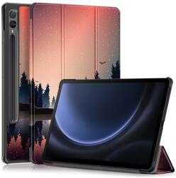  Nyomtatás intelligens záró tok Samsung Galaxy Tab S9 FE+ készülékhez - erdő (660204456E)