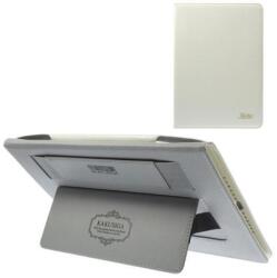  Kusi PU bőr tok állvánnyal iPad Air 2 készülékhez - fehér (11020445B)