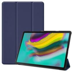  Állvány PU bőr tok állvánnyal tablethez Samsung Galaxy Tab S5e SM-T720 - sötétkék (101218389I)