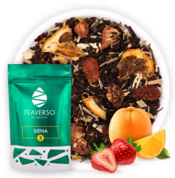TEAVERSO Fekete Leveles Tea Eper Alma Narancs Széna Teaverso 100G (3_100)