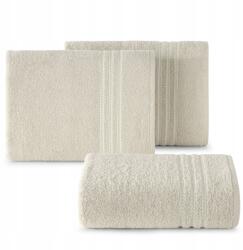 Eurofirany Seba törölköző 70x140 cm bézs színű, bordűrrel, csíkos, pamut, 480 g/m2 (5903571390844)