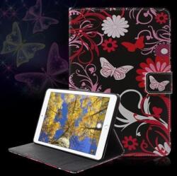  Emotive pattintható könyvtáska iPad mini 4 készülékhez - pillangó (10110279D)