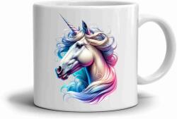  Fehér kerámia bögre 330ml képpel - varázslatos unikornis (HRNEK-90X82-BILY-205)