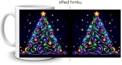  Fehér kerámia bögre 330ml képpel - színes világosfa (HRNEK-90X82-BILY-540)