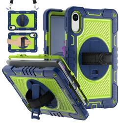  Strape tartós borító kézi fogantyúval és pánttal Xiaomi Redmi Pad 2 - kék/zöld (6602008999C)