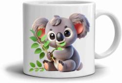  Fehér kerámia bögre 330ml képpel - aranyos koala (HRNEK-90X82-BILY-261)