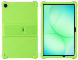  Védő szilikon tok megerősített sarkokkal Samsung Galaxy Tab A11+ készülékhez - zöld (6602010158H)