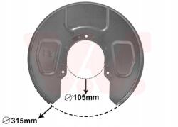 VAN Wezel Vw Féktárcsavédő