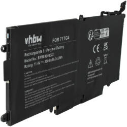 VHBW Notebook Akkumulátor Dell X49C1, CFX97, 71TG4 - 3000 mAh 11, 4 V Li-polimer