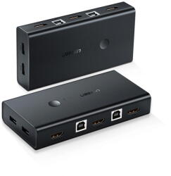 UGREEN Switch Switch 3x HDMI, 4K@30Hz, 6x USB, 480Mbps - CM200 (50744) - Black (KF2350637)