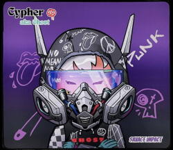 A4Tech Mouse pad A4Tech gaming, Bloody "BP-45W" Cypher Ghost, cauciuc si material textil, 453 x 400 x 5 mm (BP-45W Cypher Ghost) Mouse pad