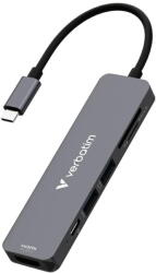 Verbatim Docking Station VERBATIM Hub Verbatim USB-C/HDMI/USB-A 3.2/USB-A 2.0/SD/microSD, aluminiu, 112.2x29.7x11mm (32156)