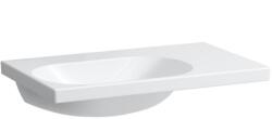 Laufen Lua aszimmetrikus mosdó jobb oldali pulttal, csaplyuk nélkül túlfolyó nélkül 75x46 cm LCC felülettel H8170864001121 (H8170864001121)
