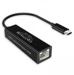 Choetech Cablu adaptor USB Type Type C tata - RJ45 mama retea Gigabit Choetech R01 (HUB-R01)