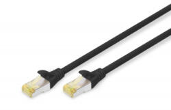 ASSMANN Patch Cord Digitus by Assmann DK-1644-A-005/BL S/FTP Cat6a 0.5m Black (DK-1644-A-005/BL)
