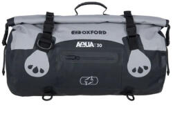  Oxford Aqua T-30 Vízálló Hengerzsák (rollbag), 30l Kapacitás, Fekete/szürke Szín (ol451)