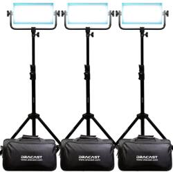 Dracast Kit Iluminare Dracast LED500 Plus Series Daylight 3 Lampi